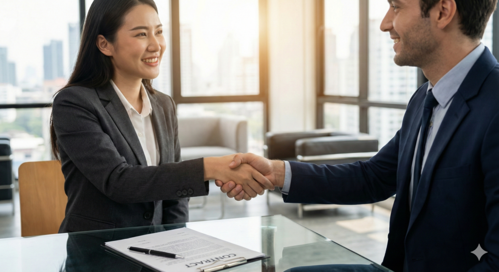 고정급 Salary와 시간당 보수 Wage의 차이를 보여주는 급여 명세서와 시계 사진